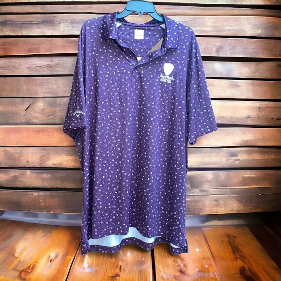 Callaway Other - Callaway Swing Tech Men's XXL Purple Hard Rock Punta Cana Golf Shirt